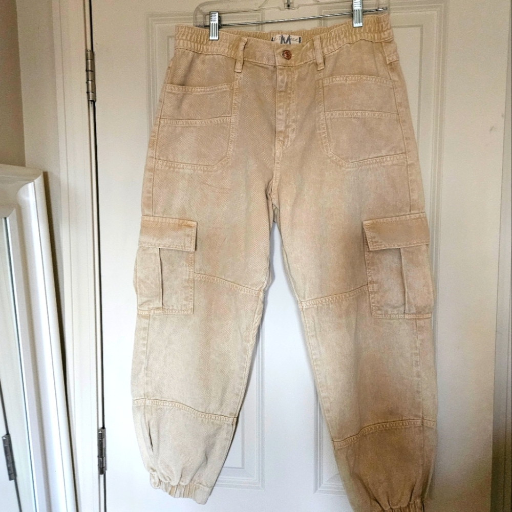 Free People Platoon Cargo Denim Jogger
